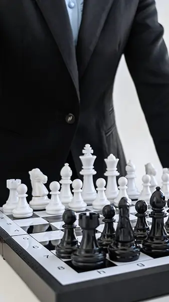 fractional cmo thinking strategy chess board