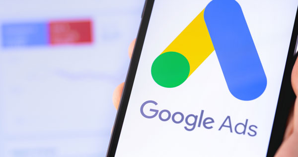 ppc management agency google ads services logo on mobile phone